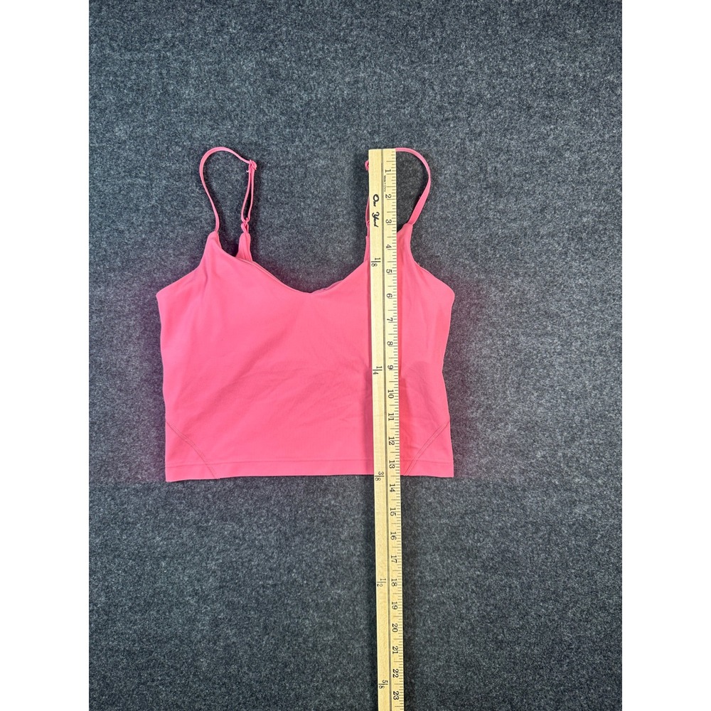 Lululemon Align Tank Top Pink Nulu Cropped Camisole Size 4 - Picture 2 of 6